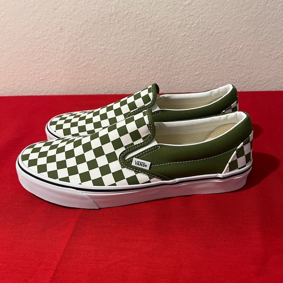 VANS Classic Slip-On Color Theory Checkerboard - 11 - Scarab Green / White - NWB - Picture 2 of 9